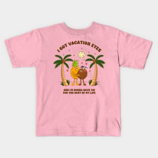 Vacation Eyes Kids T-Shirt